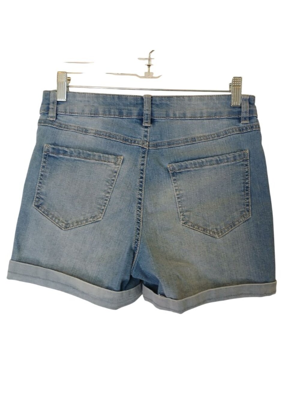 D. Jeans Womens Light Wash Denim Shorts Size 4 Cuffed Hem 5 Pockets #D-36 - Picture 2 of 7